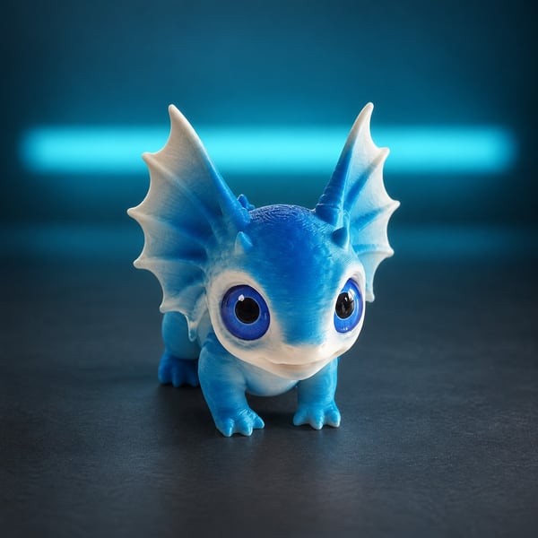 Dunta in a sci-fi display setting — edited product image