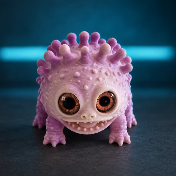 Gobbla in a sci-fi display setting — edited product image