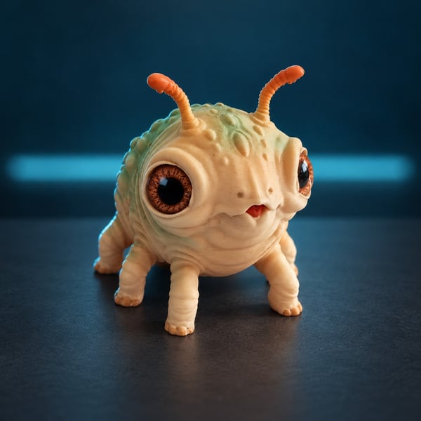 Grublet in a teal sci-fi setting — edited product image